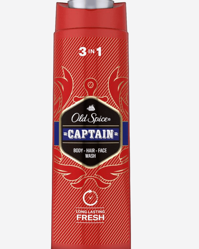 Гель для душа и шампунь Old Spice Captain мужской 2в1 400мл