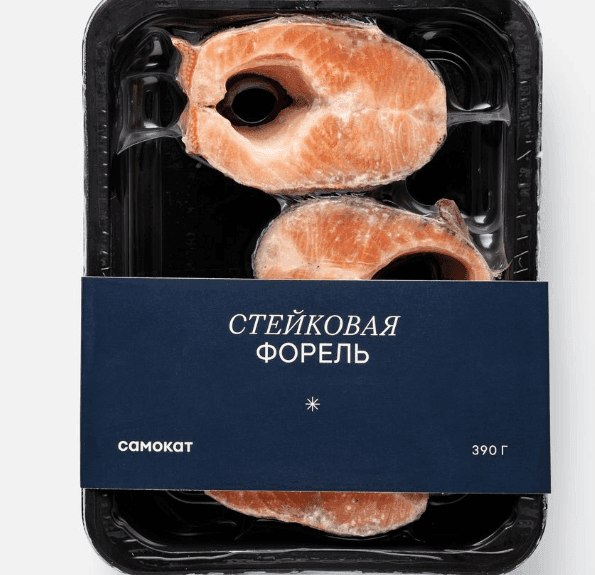 Форель Самокат Стейковая, замороженная