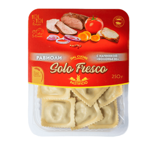 Равиоли Solo Fresco с болоньезе 250г