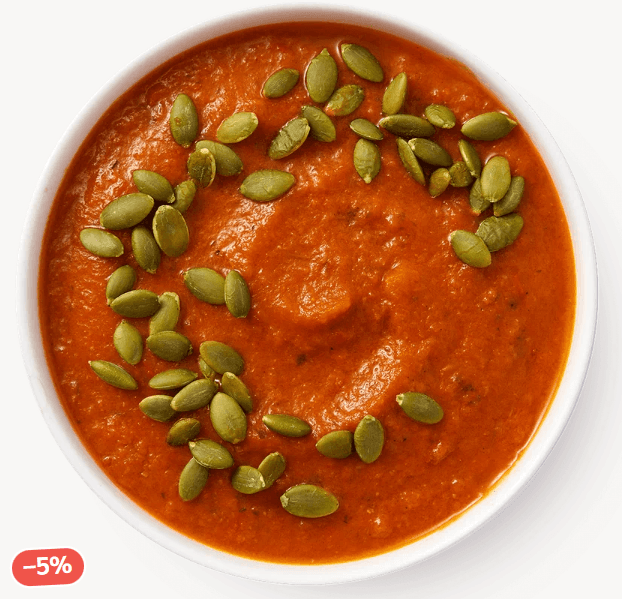 Крем-суп томатный с тыквенными семечками «Из Лавки»