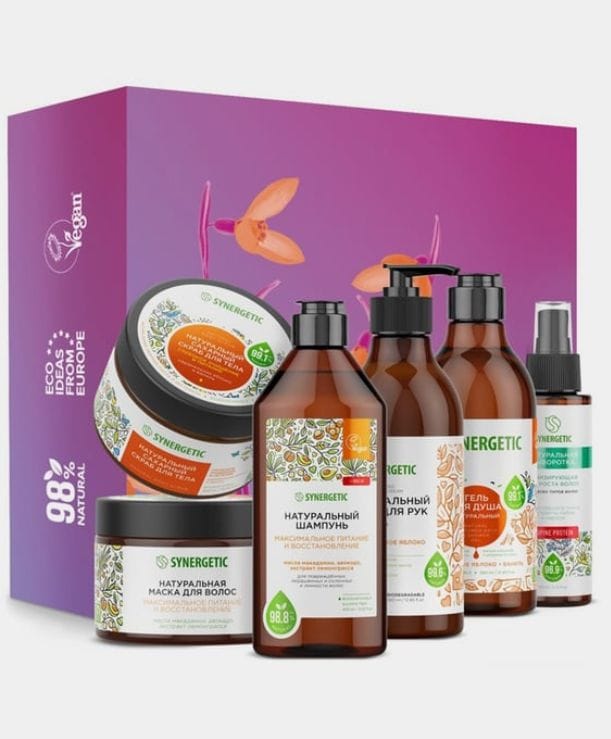 Подарочный набор для ухода за телом и волосами SYNERGETIC SPA Beauty