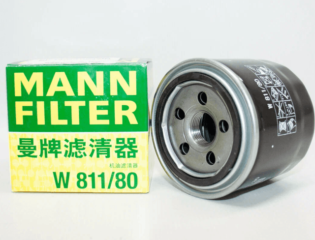 Фильтр масляный (бензин) MANN Hyundai Solaris Creta Sonata I20 I 30/Kia Rio Cerato Soul Spectra Optim W811/80 2630035505