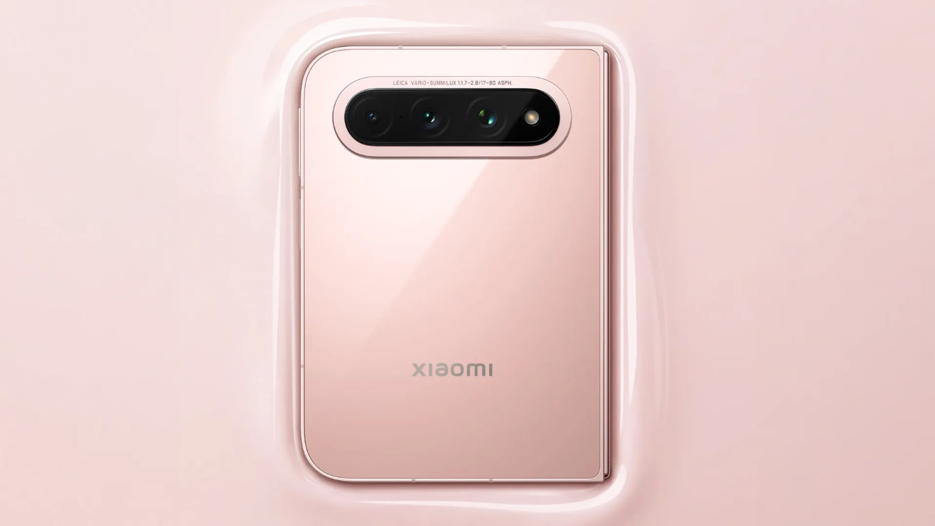 Складной смартфон Xiaomi 18 Fold в новом лимитированном дизайне Ceramic Special Edition нежно-розового цвета