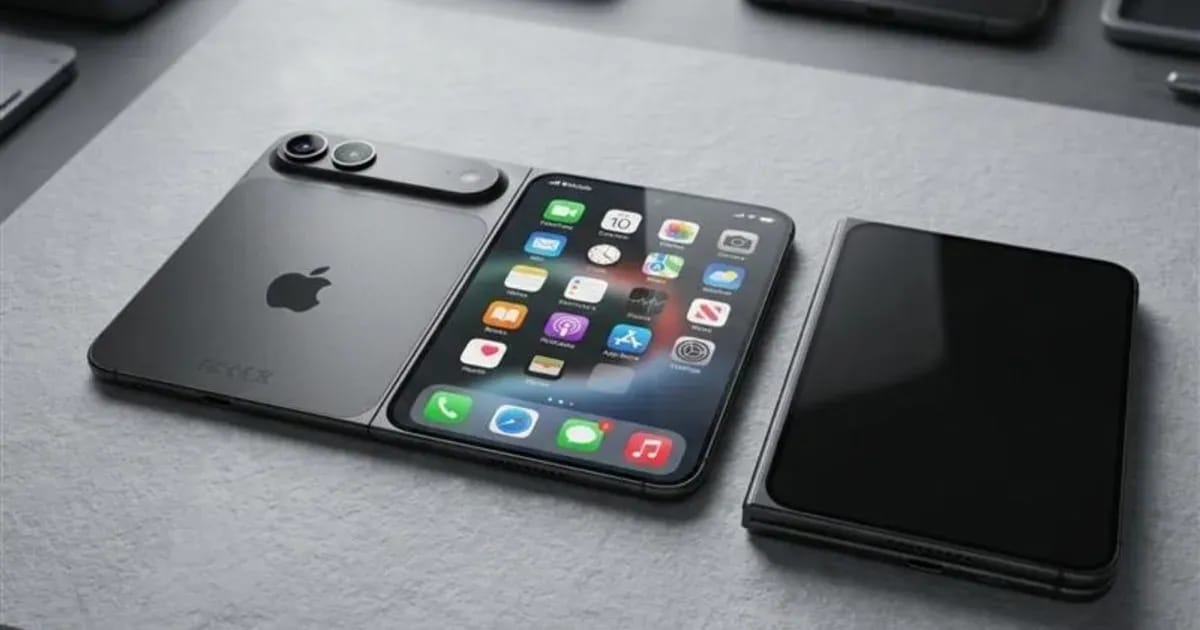 Рендер концепта гибкого смартфона iPhone Fold Ultra