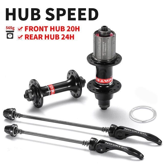 Втулки Novatec Road Bike Hubs Черный 20/24H