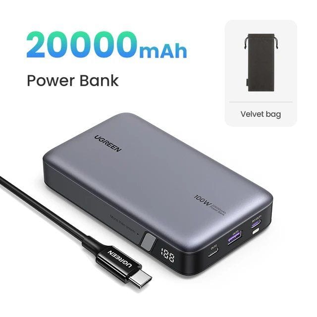 Power Bank UGREEN 100 Вт 20000 мАч PD
