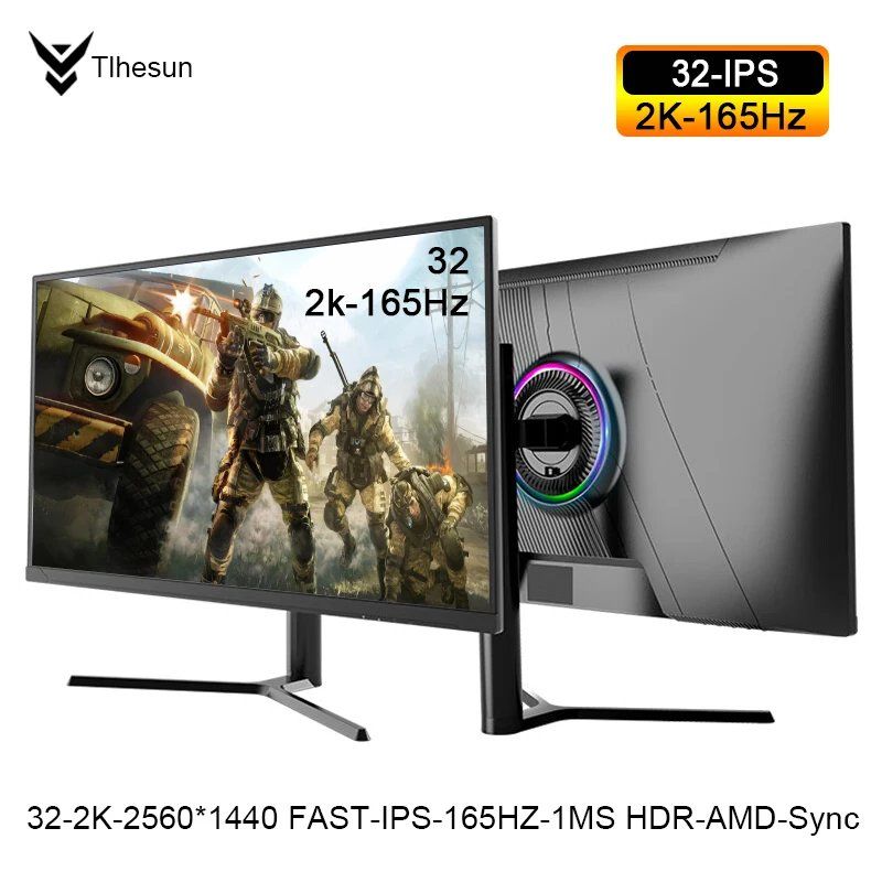 Игровой монитор Tlhesun 32 дюйма 2K IPS 165Гц