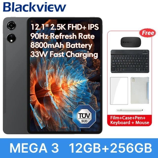 Планшет Blackview Mega 3, 12.1", 12/256ГБ, Wi-Fi+4G, Android