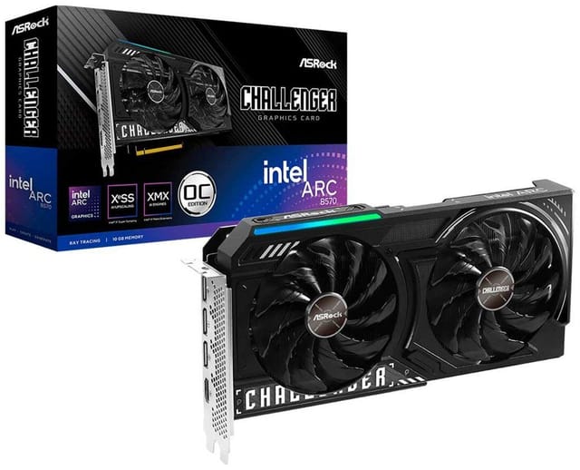 Видеокарта Asrock Intel Arc B570 Challenger 10Gb OC (B570 CL 10GO)