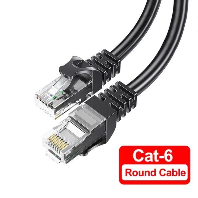 Сетевой кабель Essager Ethernet Cat6 1м: плоский 1000 Мбит/с RJ45