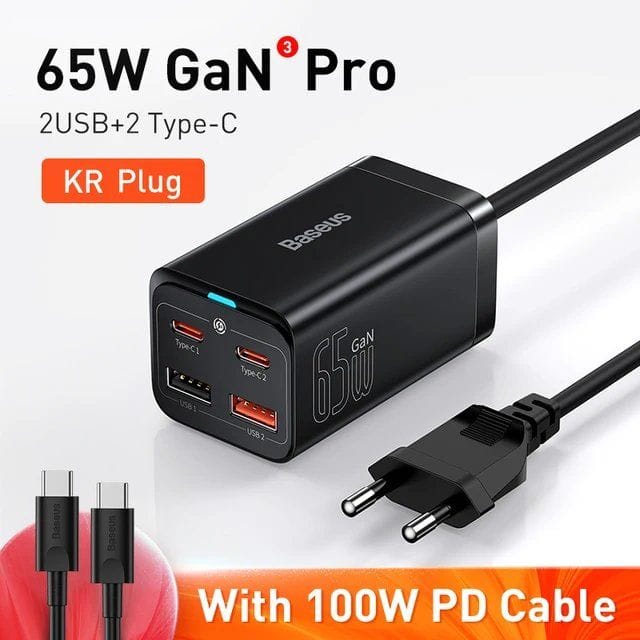 Беспроводное зарядное устройство Baseus GaN3 Pro 65 В