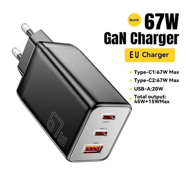 Зарядное Устройство Essager 67W GaN USB Type C