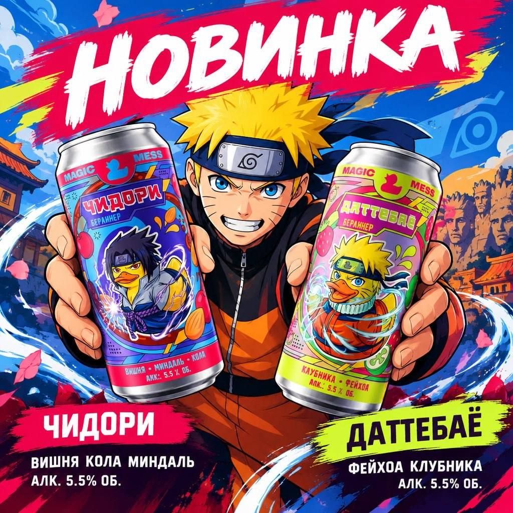 наруто пиво